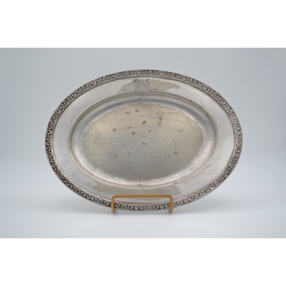 1920's Raphael RAFFAELLO HOTEL Vintage CHICAGO Silver Tray